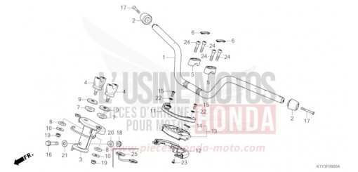 HANDLE PIPE/HANDLE COVER WW125AM de 2021